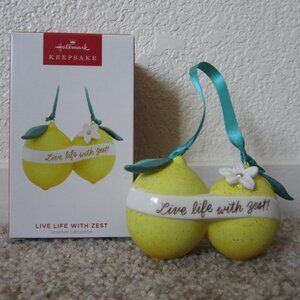 Live Life With Zest 2023 Hallmark porcelain ornament